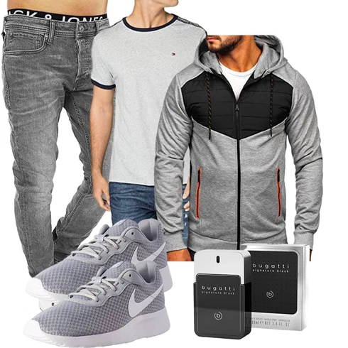 Grau/DunkelGrau/HellGrau LaufJacke/LanglaufJacke/Reflektierende Jacke/Jacke mit Seitlichem Reißverschluss/SportJacke/HybridJacke/KapuzenJacke BOLF kombinieren
