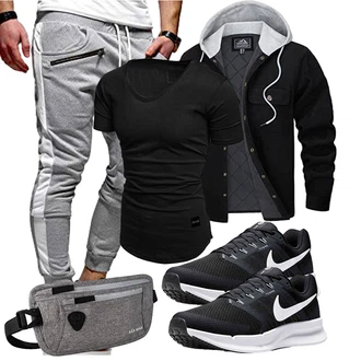 Ausgang Outfit mit Grau Unkategorisiert SAO ROQUE "Cooles Outfit"Look: Ausgang, Joggen, Freizeit