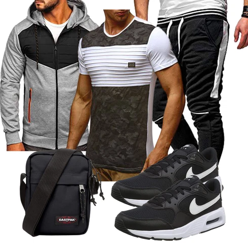 Grau/Dunkelgrau/Hellgrau Laufjacke/Langlaufjacke/Reflektierende Jacke/Jacke mit Seitlichem Reißverschluss/Sportjacke/Hybridjacke/Kapuzenjacke BOLF kombinieren