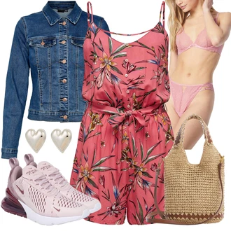 Jaro Outfit s Modrá/Tmavě modrá/Světle modrá/Pastelové barvy Krátké Džínové Bundičky/Džínové Bund VERO MODA "Hezký jarní outfit"