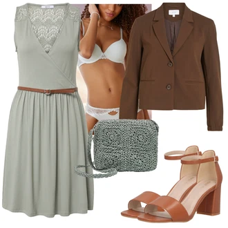 Wedding guest outfits Veći brojevi Ljeto sa Zeleno/Svjetlozelena/Svjetloplava/Tirkizna Donje Rublje Za Oblikovanje Tijela/Gaćica & tanga/Brazilski Slip/Gaćice bez prepona/Futrola za Suknju/Klasične gaćice/Gaćice S Visokim Strukom Lascana "Lijepi ljetni look"