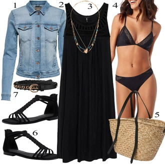 Old Money Outfit sa Crna Haljina Veći Broj/Tunika Only "Tvoj otmjeni outfit"Look: Rap, Poslovni, Gotički, Old Money, Boho, Elegantan, Preodjeven, Hippie, 20-ih godina, Empire