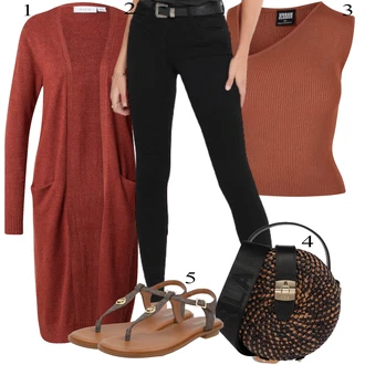 outfit mit Bela/Rdeča Urban Classics "Pokrivalo za pomlad"
