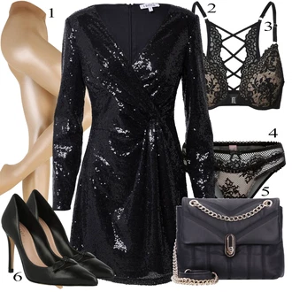 outfit mit Črna Mini Krilo Edited "Pokrivalo za pomlad"