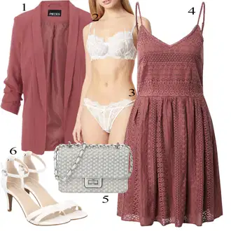 sviatočné Outfit sa Crvena/Ljubičasta/Pink Čipkasta Haljina/Pletena Haljina/Babydoll Haljina/Dimljena Haljina/Haljina s Džepom/Pamučna Haljina/Haljina Bez Rukava/Haljina od Samta/Heklana Haljina/Ljetna Haljina VERO MODA "Tvoj otmjeni outfit"Look: Ekstravagantno, Babydoll, sviatočné, Preodjeven, Old Money, Rap