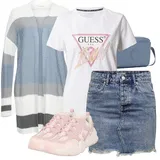 Krátké Džínové Sukně Outfity image