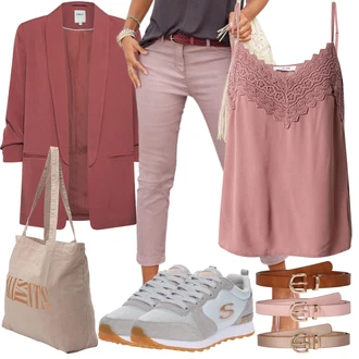 Outfit s Béžová Shopper taška/Doplňek AllSaints "Módní letní vzhled"