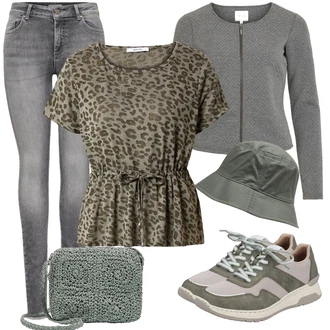Outfit sa Siva/SvjetloSiva/TamnoSiva Jakna/Pletenina/Kaput/Pletivo Veći Broj Vila "Odjeća za slobodno vrijeme"
