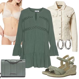 Outfit sa Kaki/Bež Donje Rublje Za Oblikovanje Tijela/Klasične gaćice/Prozirna gaćica/Futrola za Suknju/Gaćice bez prepona/Gaćica & tanga/Brazilski Slip Chantelle "Odličan look za slobodno vrijeme"