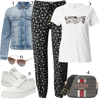 Cool Outfit s Světle modrá/Modrá Džínové Bund/Krátké Džínové Bundičky Only "Perfektní na léto"Look: Mom, Krásný, Univerzitní, 90tá léta, Cool, S průsvitem