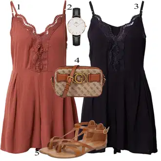 Outfit sa Crna/Tamnoplava/Ljubičasta Kombinezon About You "Tvoj otmjeni outfit"