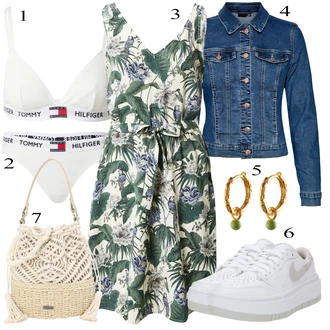 Outfit sa Zeleno/Tamnozelena Haljina Veći Broj/Haljina Vila "Tvoj otmjeni outfit"