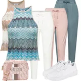 Outfity s dlouhými kalhotami pro léto image