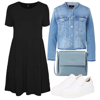 Outfity pro léto Chytrý příležitostný Svatba s Bílá/Krémová Kožené tenisky/Nazouvací teniska Vagabond Shoemakers "Outfit na léto"Look: Emo, Estetika, Bad Taste, Ležérní, Klasické, Cool, Nadrozměrné, Chytrý příležitostný, Sportovní, Unisex, Bar, Koncert, Biřmování, Škola, Svatba