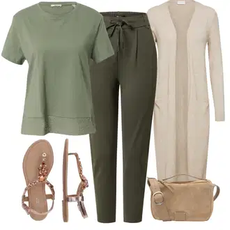 Outfit s Zlatý Letní Bota/Pletený Sandál/Sandál se třpytkami/Páskový Sandál/Sandál S T Páskem About You "Outfit na léto"