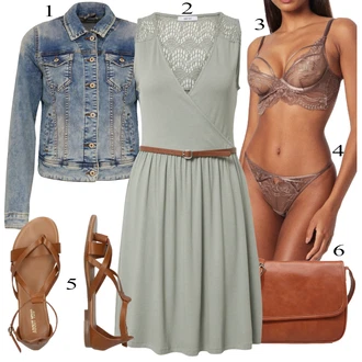 Outfiti Za Zabave mit Siva About You, About You, About You "Pokrivalo za pomlad"
