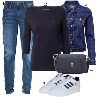 outfit mit Modra/Svetlo Modra Hlača velika velikost G-Star Raw "Poletna oblačila"