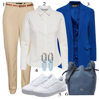 outfit mit Bež VERO MODA "Poletna oblačila"