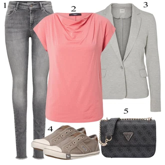 Slap-izrez outfit mit Majica s potiskom/Majica s kratkimi rokavi/Majica z ovratnikom Weekend Max Mara "Poletna oblačila"