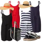 Šněrovací letní šaty outfity image
