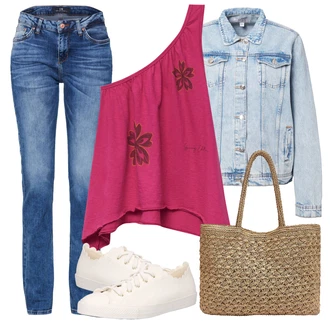 Outfity pro léto s Modrá/R??ová/Sv?tle modrá D?íny s Rozparkem/D?ín s Nízkým Pasem/D?íny Regular Fit/Girlfriend D?íny/Slim Fit D?íny/D?íny s Nízkým Sedem/Sportovní boty/Ko?ená bunda/Ko?ená Pánská Bund/Ko?ené Boty/Zimní bunda/Pánské tri?ko/Rovná D?ína LTB "Outfit na léto"