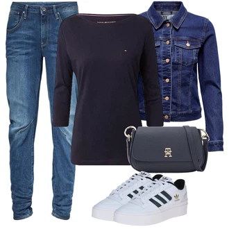 Outfit s Modrá/Světle modrá Zužující se Džíny/Pánské tričko/Termální Džíny/Zimní bunda/Džín s Nízkým Pasem/Boyfriend Džínové kalhoty/Slim Fit Džíny/Motorkářské Džíny/Kožená bunda/Sweat Džíny/Džíny s Nízkým Sedem/Kožené Boty G-Star Raw "Outfit na léto"