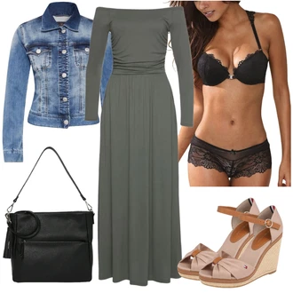 Outfit s Tmavě modrá Herrlicher "Outfit na léto"