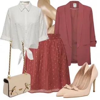 Vjenčanje Outfit sa Pink/Smeđa/Bež/Bijela Salonka Na Visoku Petu/Pumpica S Visokim Prednjim Dijelom/Udobna pumpa/Elegantna Cipela/Salonka & Visoki Pet/Vintage Pumpa/Cipela Peep Toe Ted Baker "Outfit za sastanke"Look: 18. rođendan, 60. rođendan, Valentinovo, Matični ured, Gala, 70. rođendan, Vjenčanje, Majčin dan, 30. rođendan, Posebne prigode, Kazalište