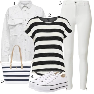Kombinacije za ljeto sa Siva Nekategorizirano Converse "Tvoj otmjeni outfit"