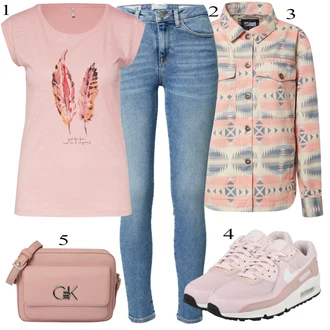 Športne Outfiti mit Bež Calvin Klein "Pokrivalo za pomlad"