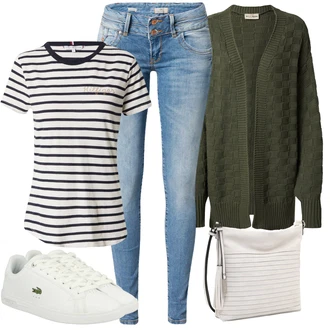 Outfit s Pastelové barvy/Krémová Lacoste "Perfektní na léto"