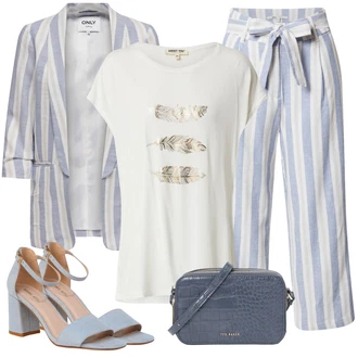 Outfit s Šedá/Modrá Taška/Dlouhá tylová sukně/Doplňek Ted Baker "Skvělé pro práci"