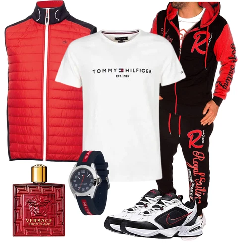 Rot FunktionsWeste/IsolationsWeste/IndoorWeste/SteppWeste/KunstfaserWeste/Sport Weste/LanglaufWeste/WendeWeste Calvin Klein kombinieren