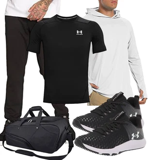 Kompressions Outfit mit Schwarz Unkategorisiert Under Armour "Sport Outfit"