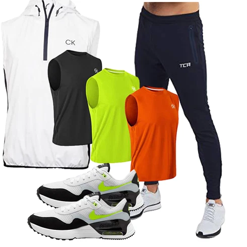 Weiß/Schwarz/Grau/Hellblau SportJacke/LaufJacke/LanglaufJacke/Windbreaker Jacke/SchlupfJacke/Verstaubare Jacke/Reflektierende Jacke/SegelJacke Calvin Klein kombinieren