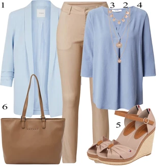 outfit mit Roza/Zlati Bogato okrašena ogrlica/Statement-verižica/Verižica/Fine verižica/Komplet nakita Pilgrim "Pokrivalo za pomlad"