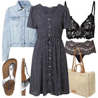 Outfit s Hnědá Birkenstock "Stylová letní nálada"