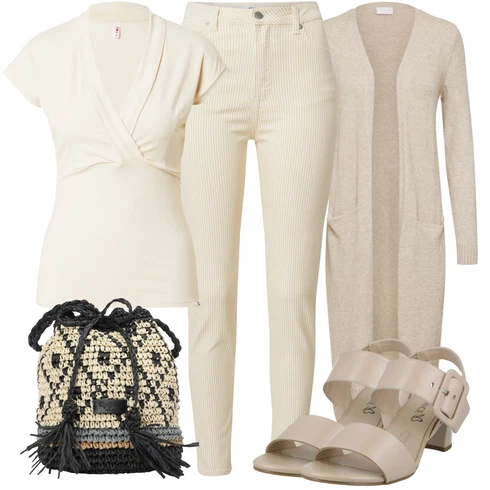 Kombinace Khaki/Béžová Jeggings/Manšestrové Kalhoty/Kalhoty s Vysokým Pasem/Skinny Kalhoty/Manšestrový legíny/Twillová Kalhoty/Úzká Kalhoty/Kalhoty se Štěrbinou About You