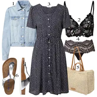 outfit mit Rjava Birkenstock "Poletna oblačila"