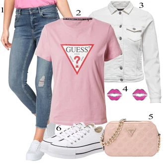 outfit mit Bela/Krem Platnena superga/Superge Nizka/Superge Luknjasta Converse "Pokrivalo za pomlad"