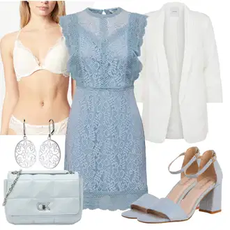 Wedding guest outfits sa Krem/Bijela Veći Broj Kaput/Pletivo Veći Broj/Tunika Pieces "Upadljivi ljetni look"
