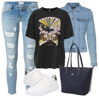 Outfit s Bílá Teniska Ted Baker "Vzhledy pro volný čas"