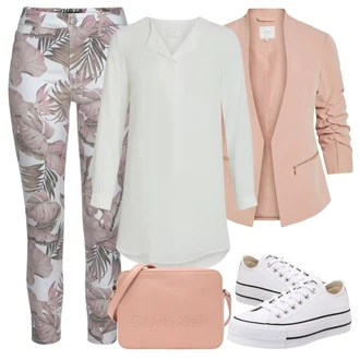 Elegantní Outfit s Bílá/Šedá/Fialová/Krémová Klasická tunika/Dlouhá Halenka/Elegantní Tunika Vila "Vzhledy pro volný čas"Look: Styl, Babydoll, Kancelář, Příliš oblečený, Nadrozměrné, Univerzitní, Elegantní