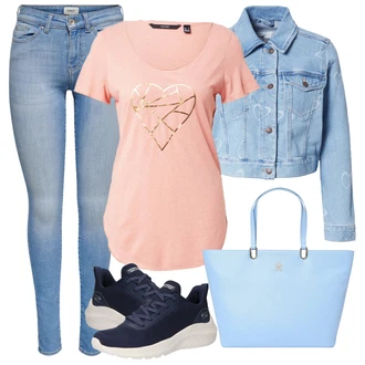 Outfit s Světle modrá Hollister "Vzhledy pro volný čas"