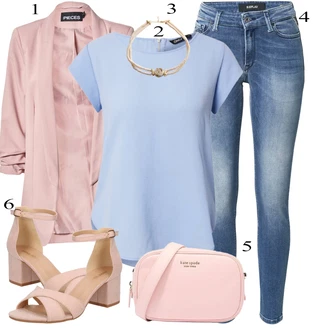 outfit mit Temno modra Replay "Poletna oblačila"