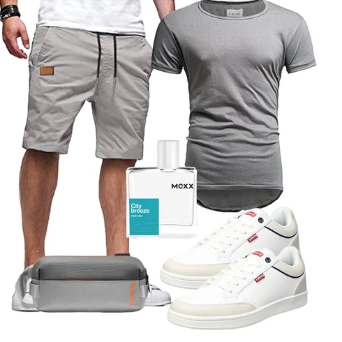 Grau/Khaki/Beige/Hellgrau Chino Shorts/Cargo Short/Kurze Hose/Bermuda/Baggy Short/Musselin Shorts JMIERR kombinieren