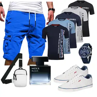 Party Outfits Elegant mit Schwarz/Grau Long Keeper, Blau Unkategorisiert BERSIGAR "Cooles Outfit"Look: Boyfriend, Elegant, Outdoor, Büro, Rad, Stil, Classic, Dad, Casual, Rap, Sportlich, Business, Schön, Edel