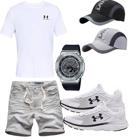 Grau/Khaki/Hellgrau Hemd Jeans Short/Chino Shorts/Leinen-short/Kurze Hose/Musselin Shorts/Bermuda/Baggy Short Sublevel kombinieren