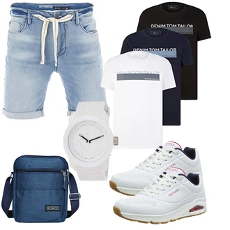 Logoprint Outfit mit Schwarz Unkategorisiert Tom Tailor Denim "Cooles Outfit"