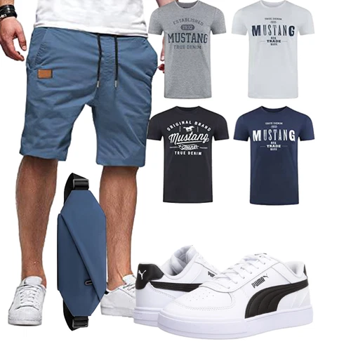 Blau/Grau/Dunkelblau/Hellblau Chino Shorts/Kurze Hose/Bermuda/Musselin Shorts/Baggy Short/Cargo Short/Sweatshorts JMIERR kombinieren
